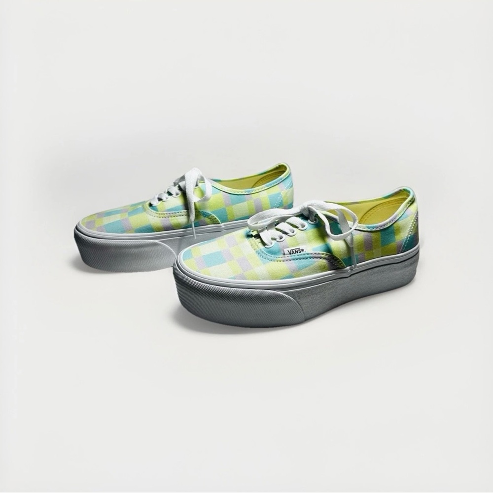Vans Women's Pastel Checkered Platform Sneakers